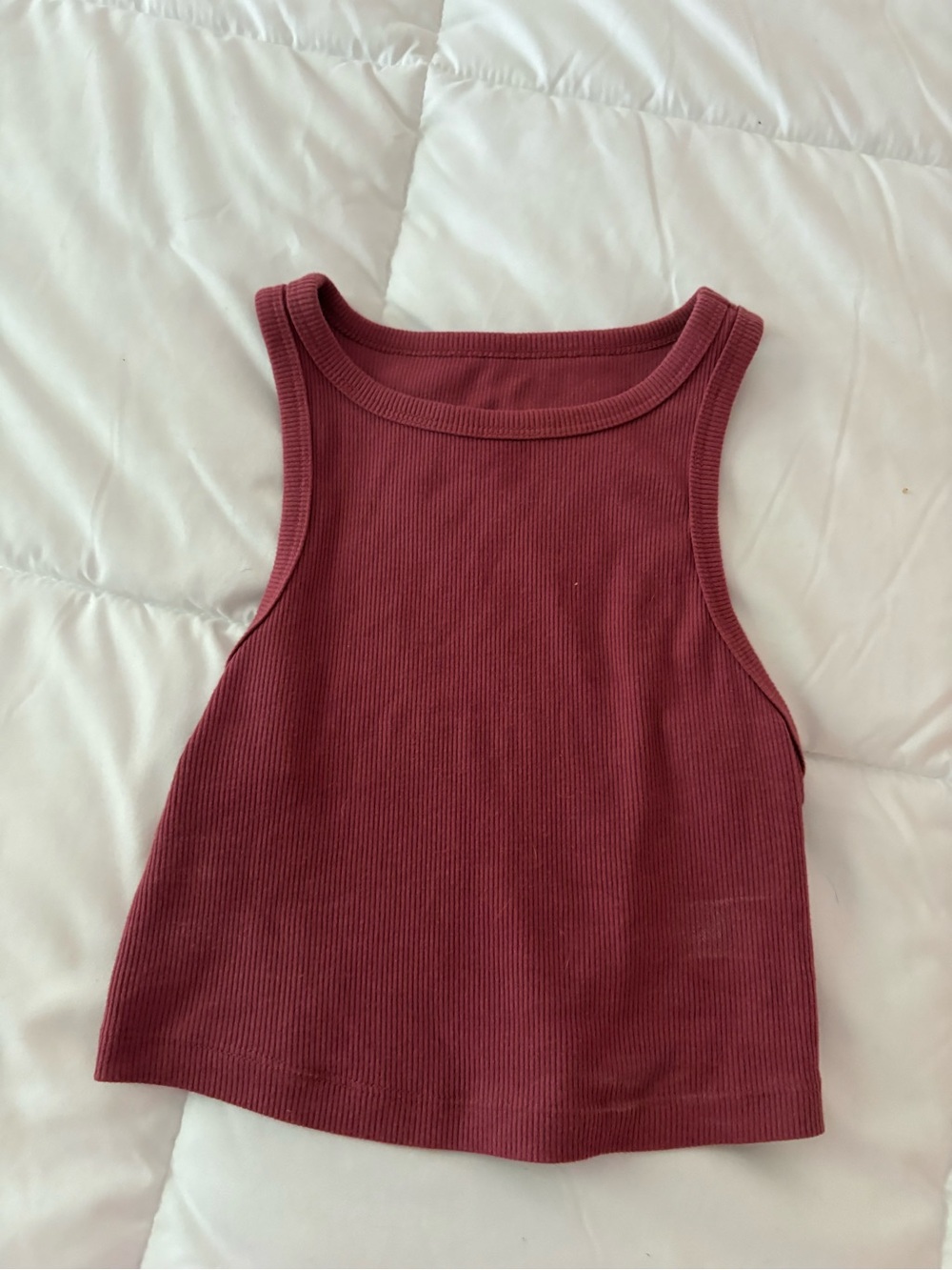 wild fable Ribbed Tank Top in Wine